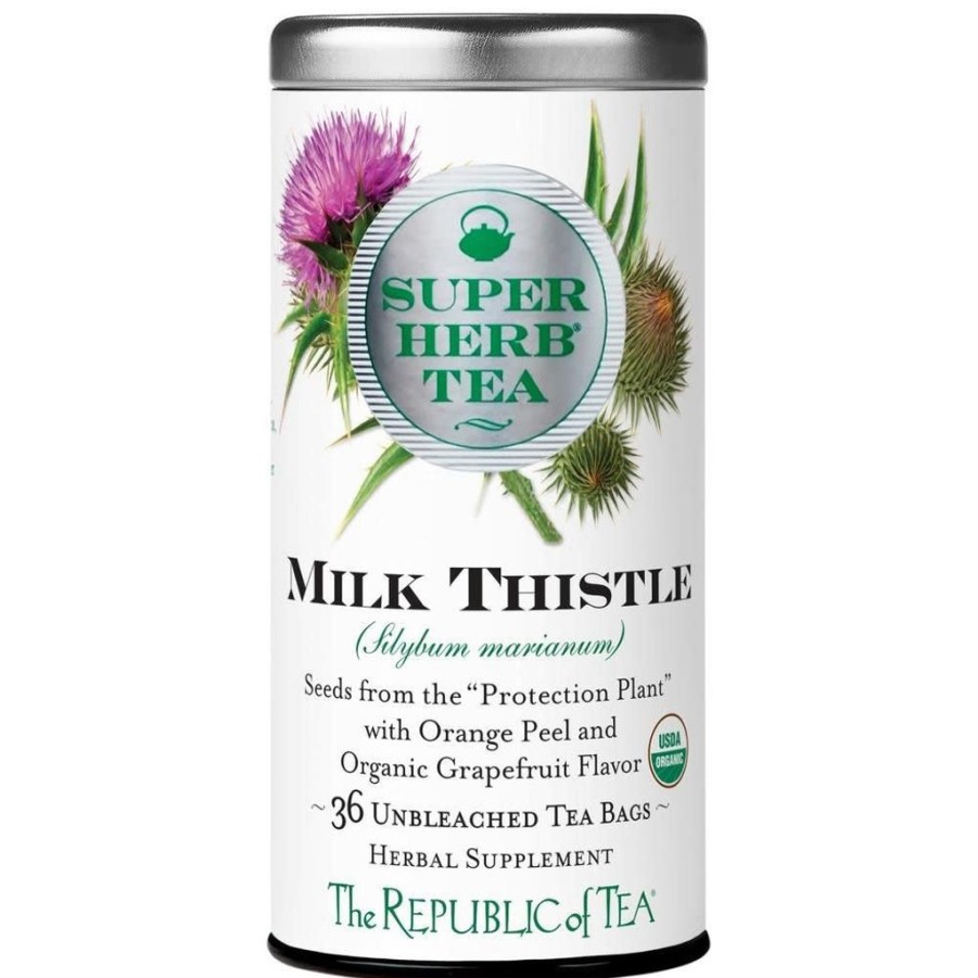 Tea Time Republic of Tea Republic Of Tea | Republic Of Tea Organic Milk Thistle Superherb