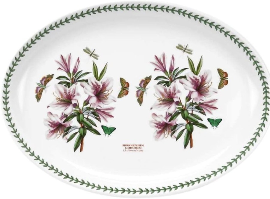 Tabletop Portmeirion Portmeirion | Portmeirion Botanic Garden Oval Turkey Platter Azalea