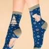 Wear Powder UK | Powder Uk North Pole-Ar Bear Navy Women'S Sock