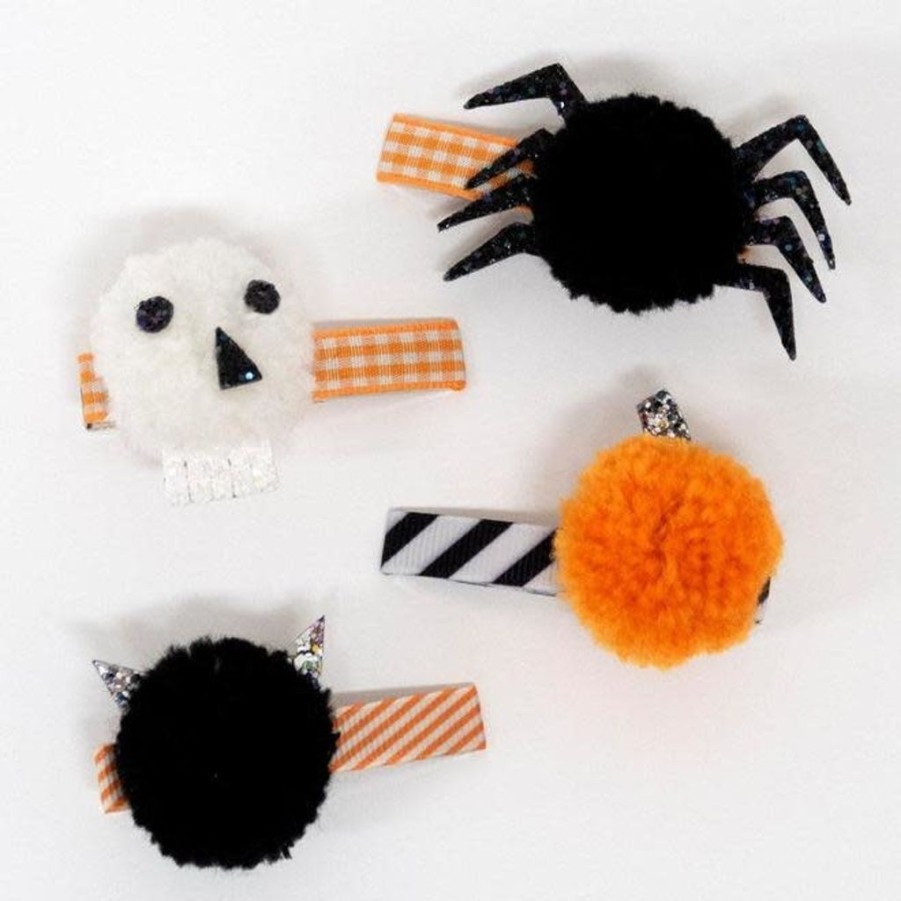 Children British Isles | Halloween Pompom Hair Clips