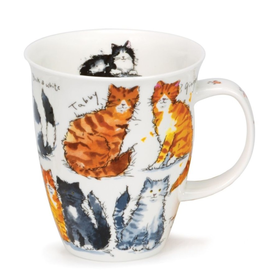 Tabletop Dunoon Shape: Nevis | Dunoon Nevis Messy Cats Mug