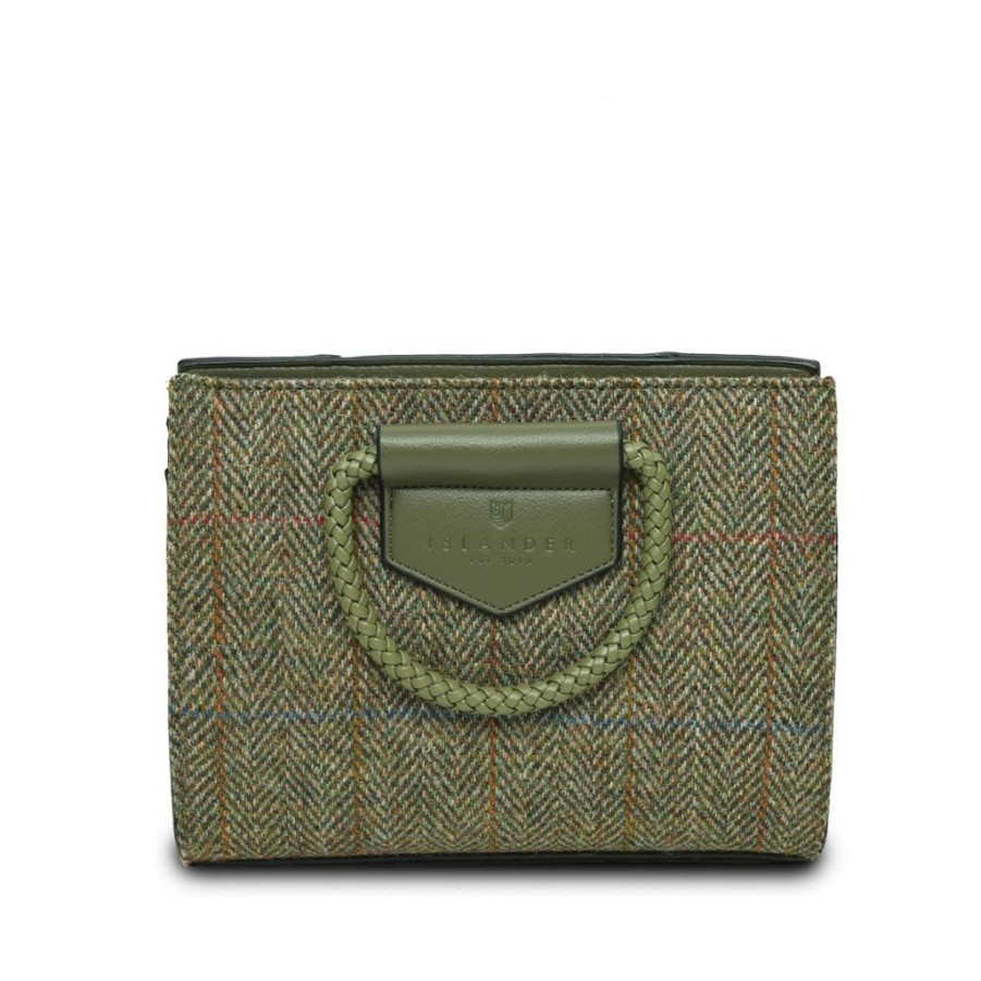 Wear Islander UK | Islander Uk Harris Tweed Chestnut Herringbone Arran Tote