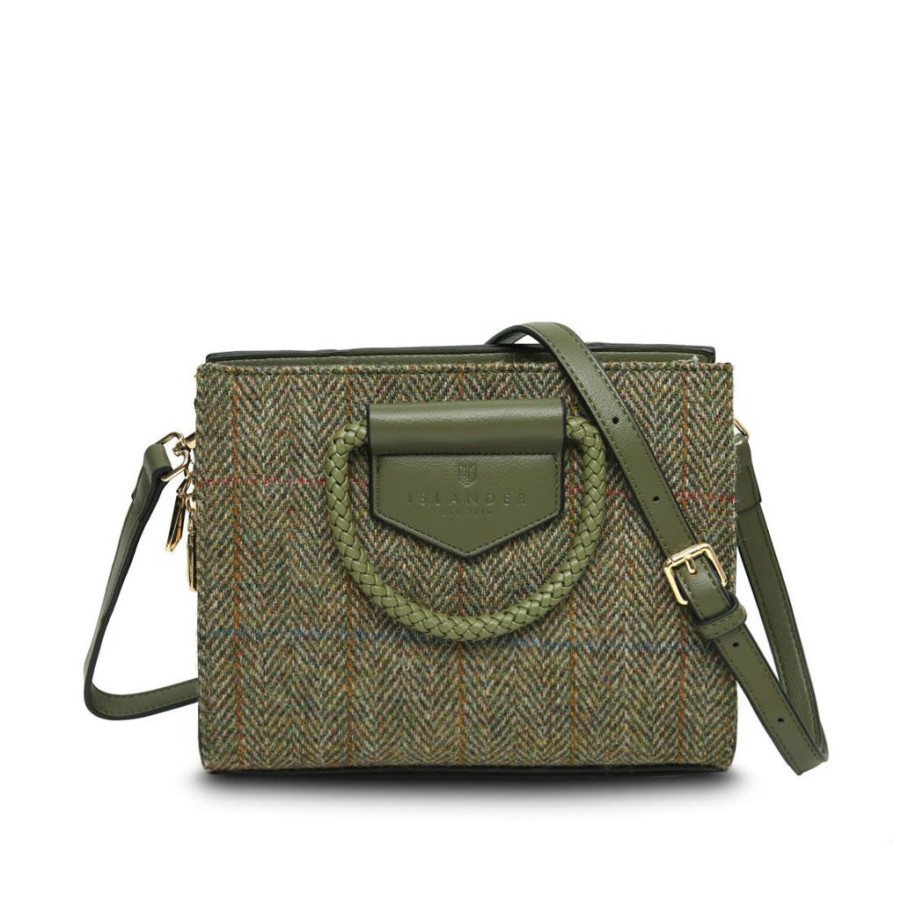 Wear Islander UK | Islander Uk Harris Tweed Chestnut Herringbone Arran Tote