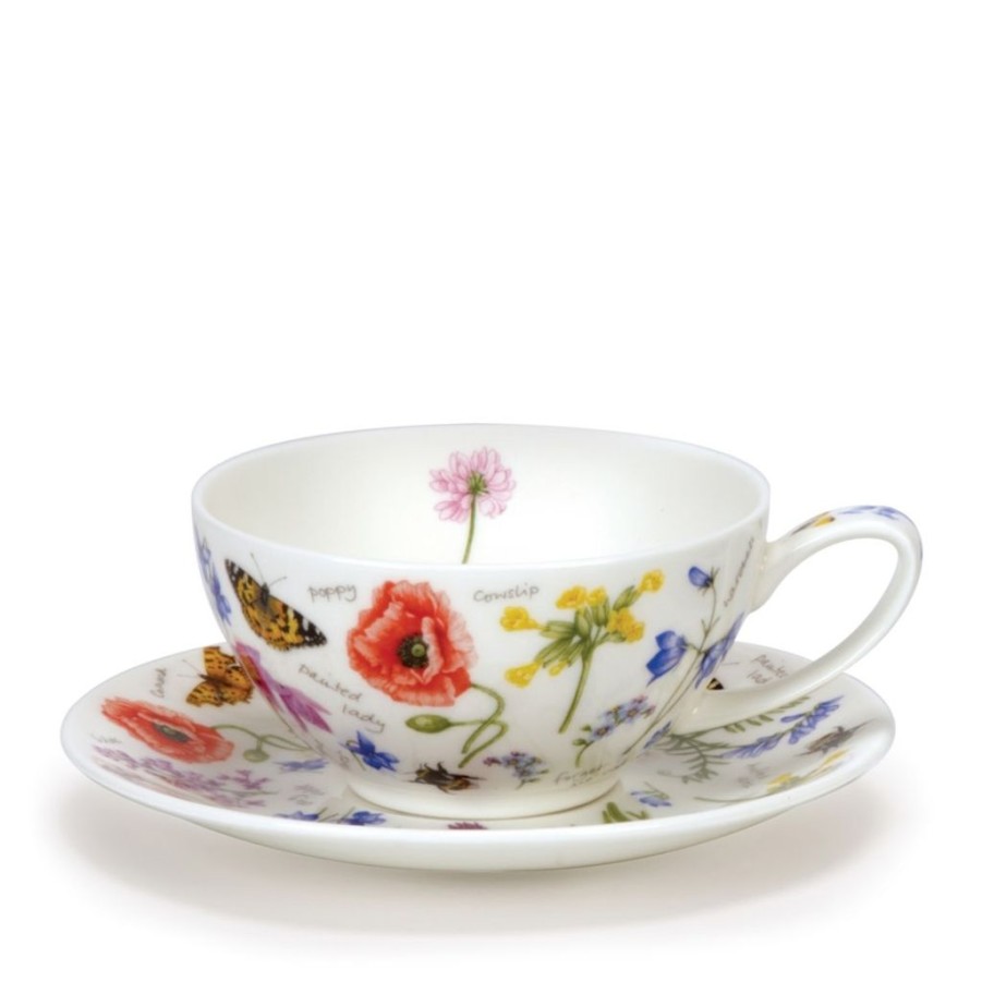 Tea Time Dunoon Teacups & Saucers | Dunoon Wayside Tea For One Cup & Saucer