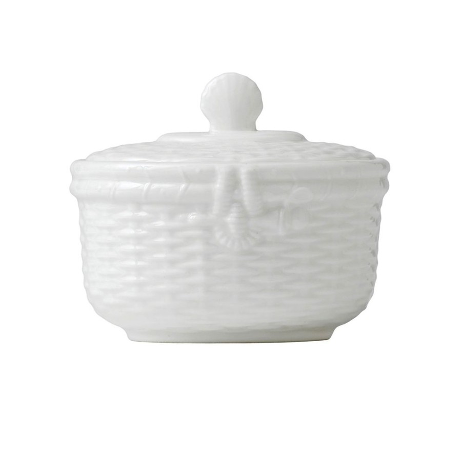 Tea Time Wedgwood Creamers & Sugar Bowls | Wedgwood Nantucket Basket Covered Sugar