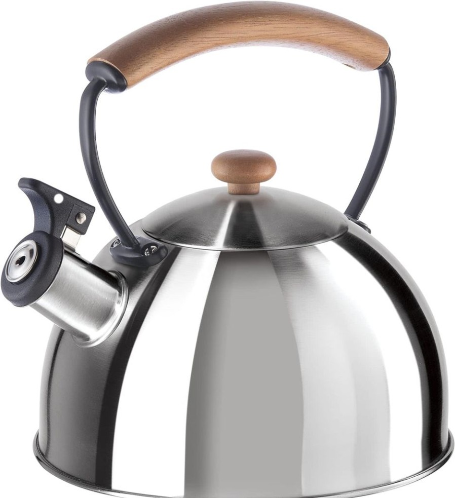 Tea Time British Isles Tea Kettles | Oggi Stainless Steel Whistling Tea Kettle 2.5L Stainless Steel