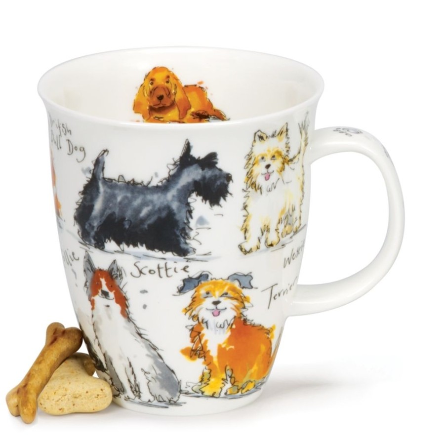 Tabletop Dunoon Shape: Nevis | Dunoon Nevis Messy Dogs Mug