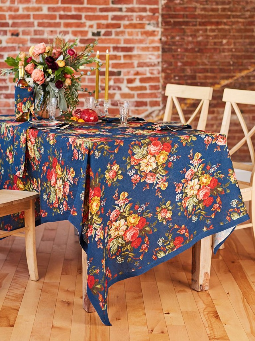 Tabletop April Cornell | April Cornell Cassandra Ink Tablecloth 54" X 90"