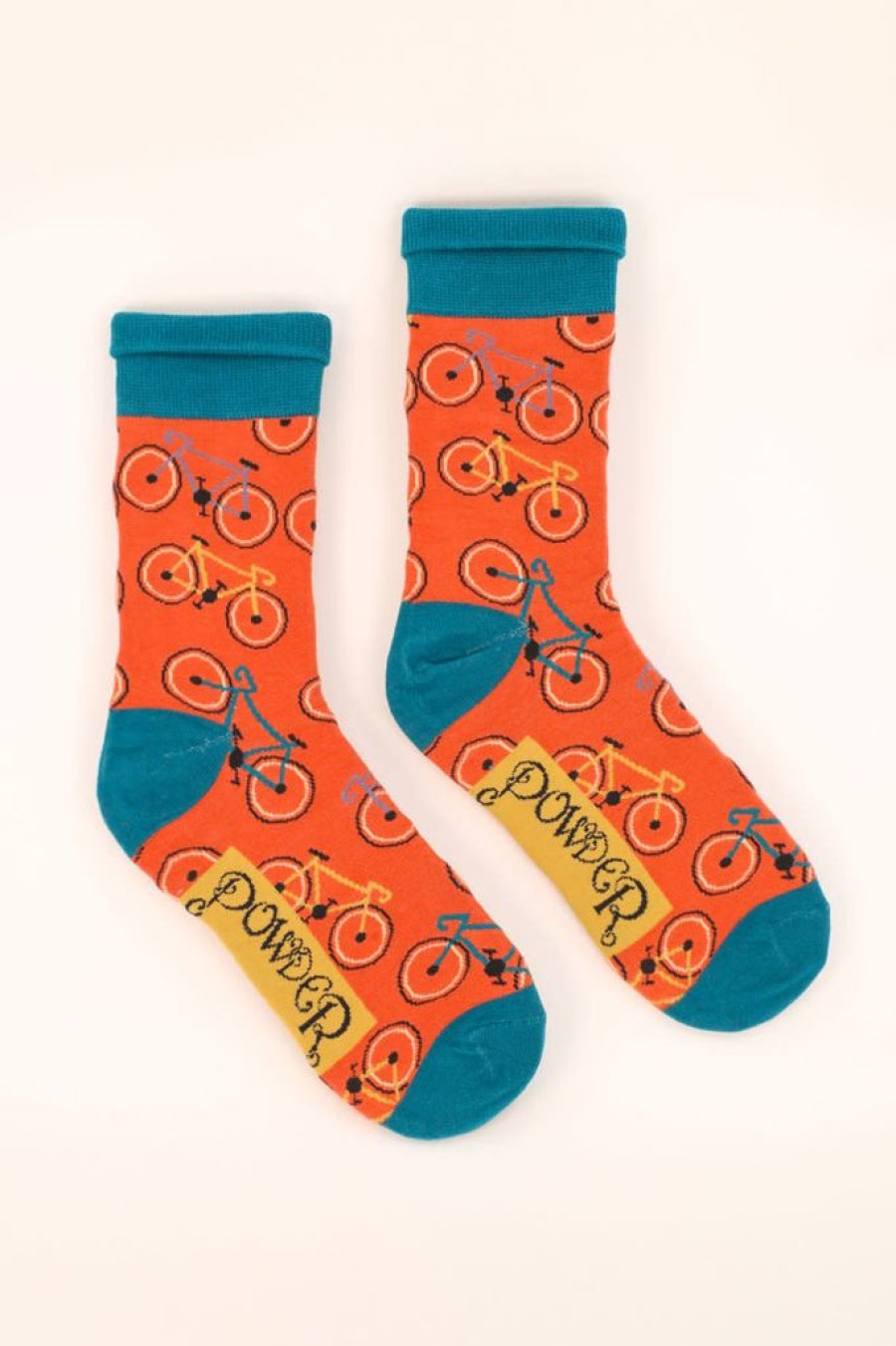 Wear Powder UK | Men'S Ride On Socks - Tangerine