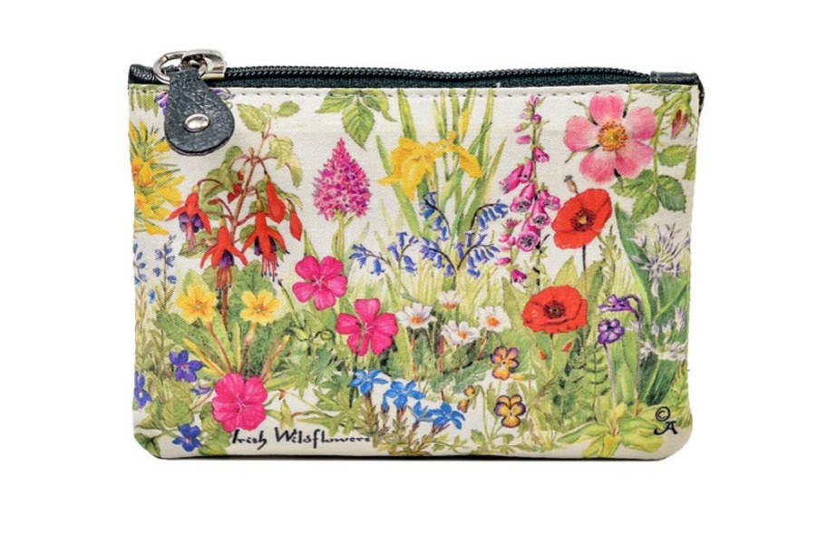 Bath & Body British Isles | Tinnakeenly Leathers Irish Wild Flowers Small Zip Purse