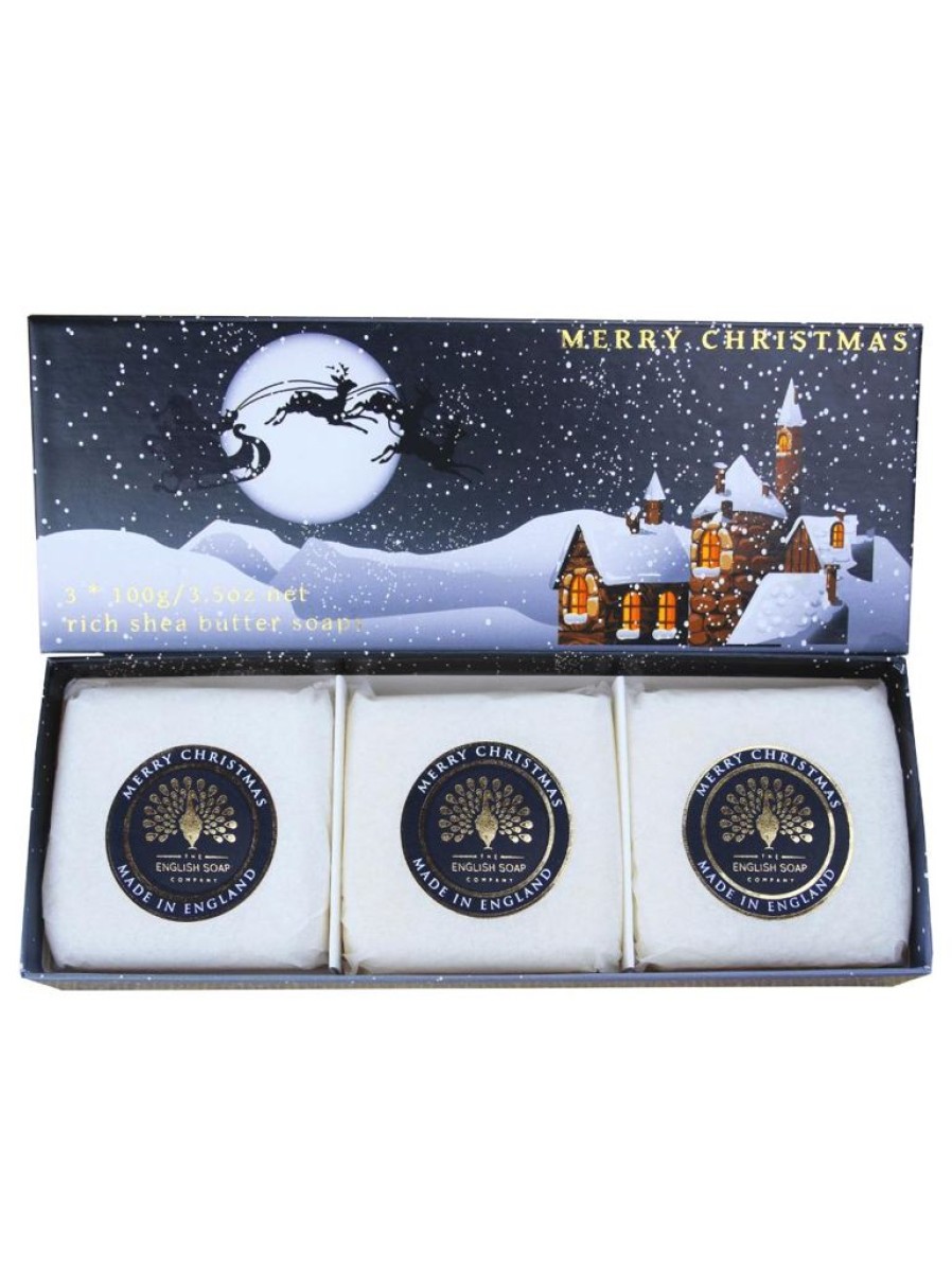 Bath & Body The English Soap Company Bar Soaps | English Soap Company Winter Village Christmasluxury Soap (3X100G)