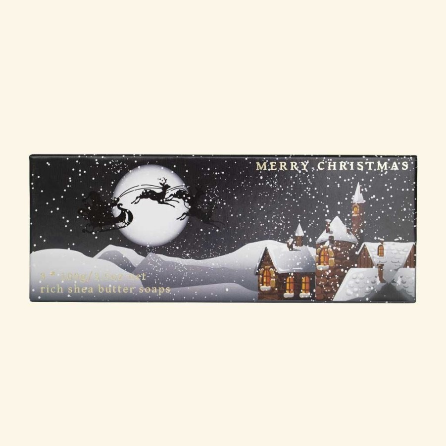 Bath & Body The English Soap Company Bar Soaps | English Soap Company Winter Village Christmasluxury Soap (3X100G)