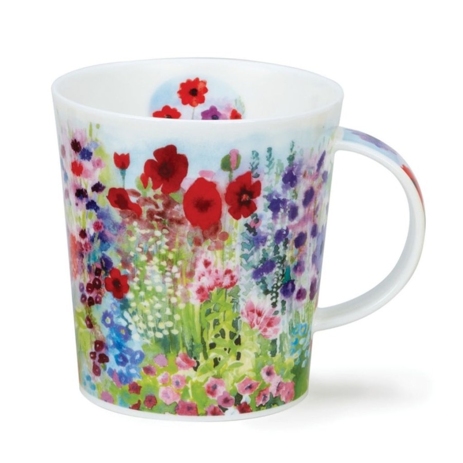 Tabletop Dunoon Shape: Lomond | Dunoon Lomond Cottage Garden Red Mug