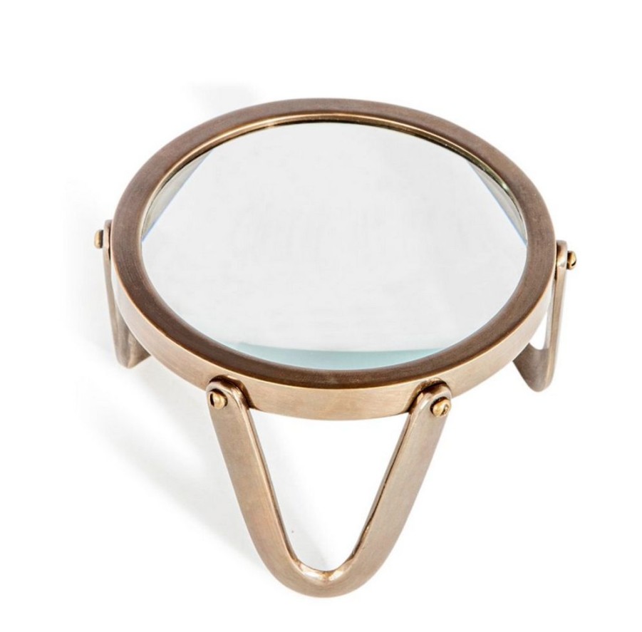 Decor British Isles Home Accents | Brass Desk Magnifier