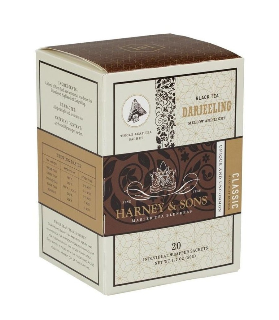 Tea Time Harney & Sons Harney & Sons | Harney & Sons Darjeeling Box Of 20 Wrapped Sachets