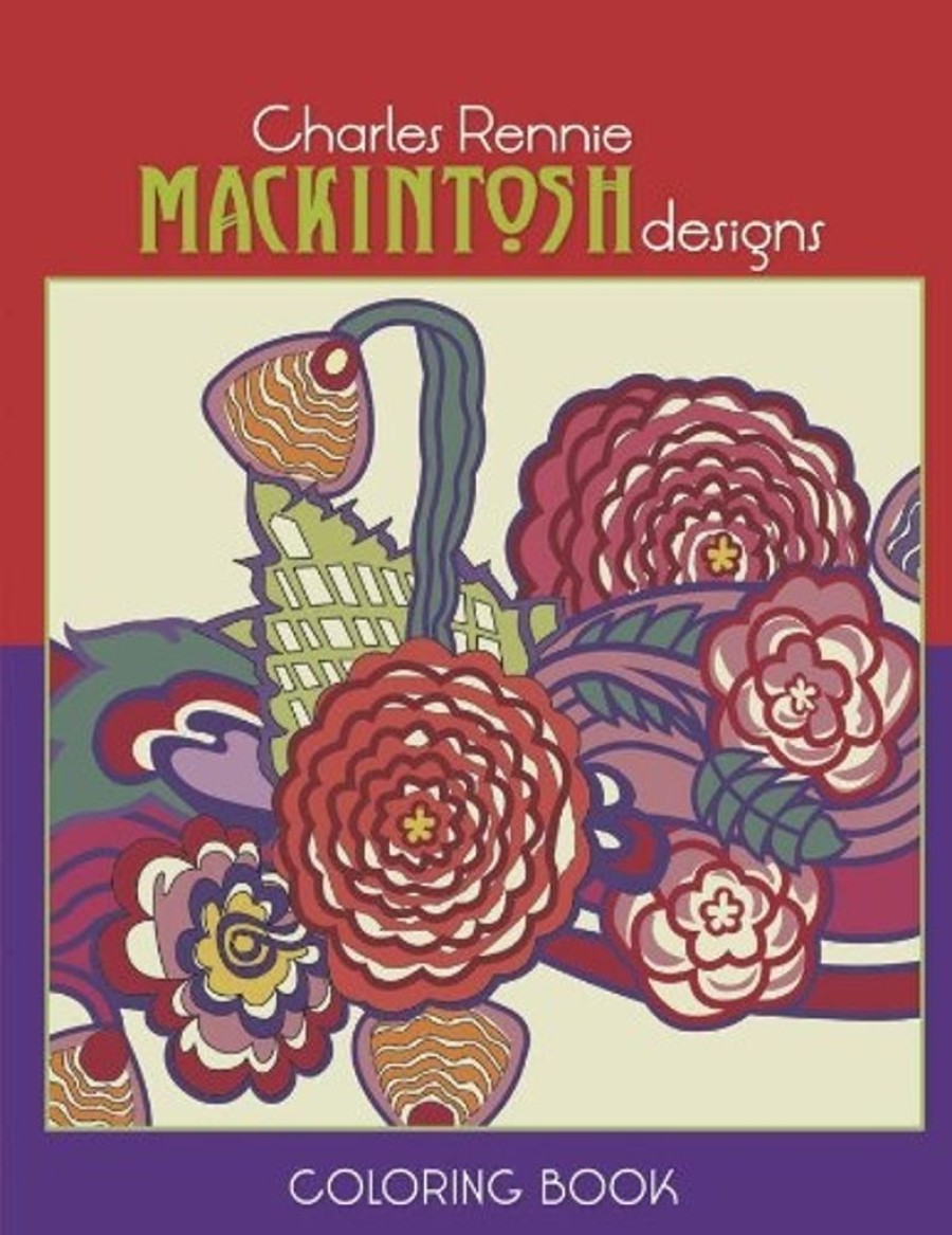 Children British Isles Activity Books | Charles Rennie Mackintosh Designs Coloring Book