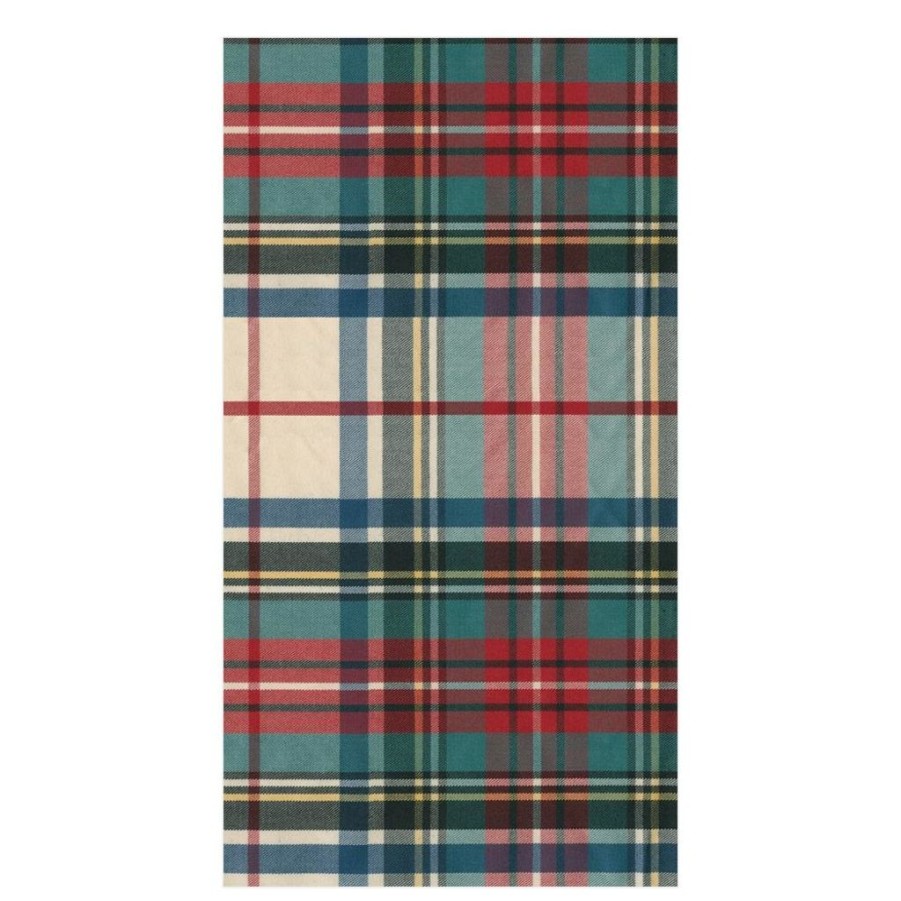 Tabletop British Isles | Caspari Dress Stewart Tartan Hostess Napkin