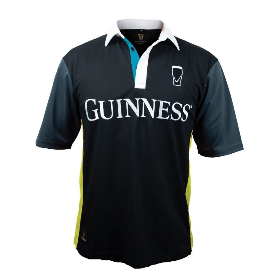 Wear British Isles | Guinness Black And Yellow Stripe Rugby Jersey