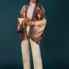 Wear Powder UK | Powder Uk Winter Floral Kimono Jacket Terracotta