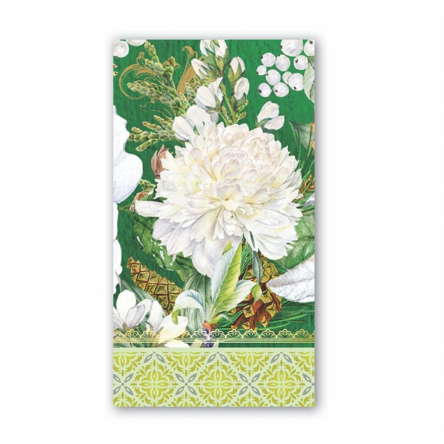 Tabletop Michel Design Works Holiday | Michel Design Works Winter Blooms Hostess Napkins