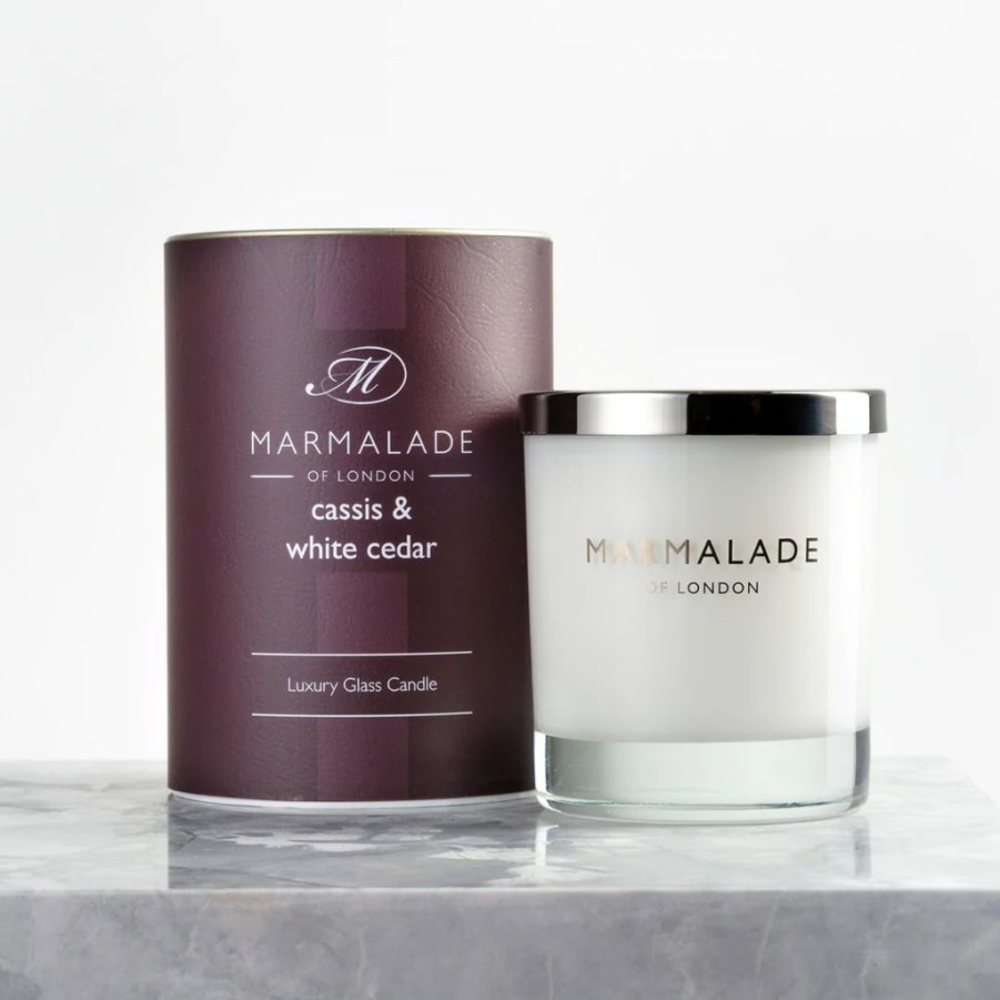 Decor Marmalade of London | Marmalade Of London Cassis & White Cedar Glass Candle