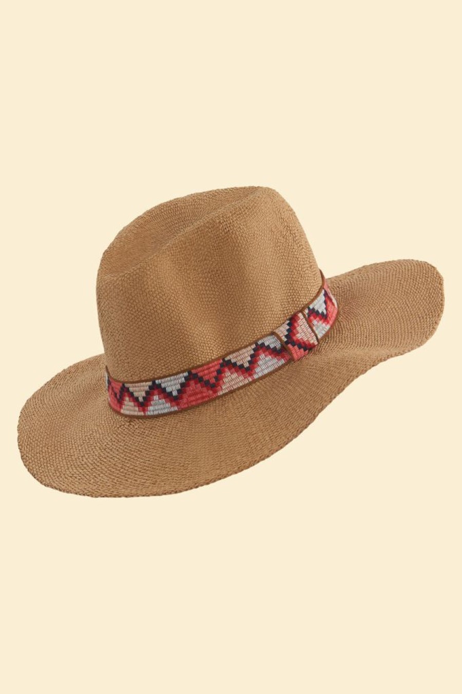 Wear Powder UK | Powder Uk Natasha Hat Coral With Zig Zag Band