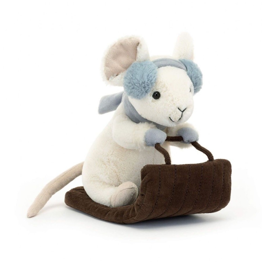 Children Jellycat | Jellycat Merry Mouse Sleighing