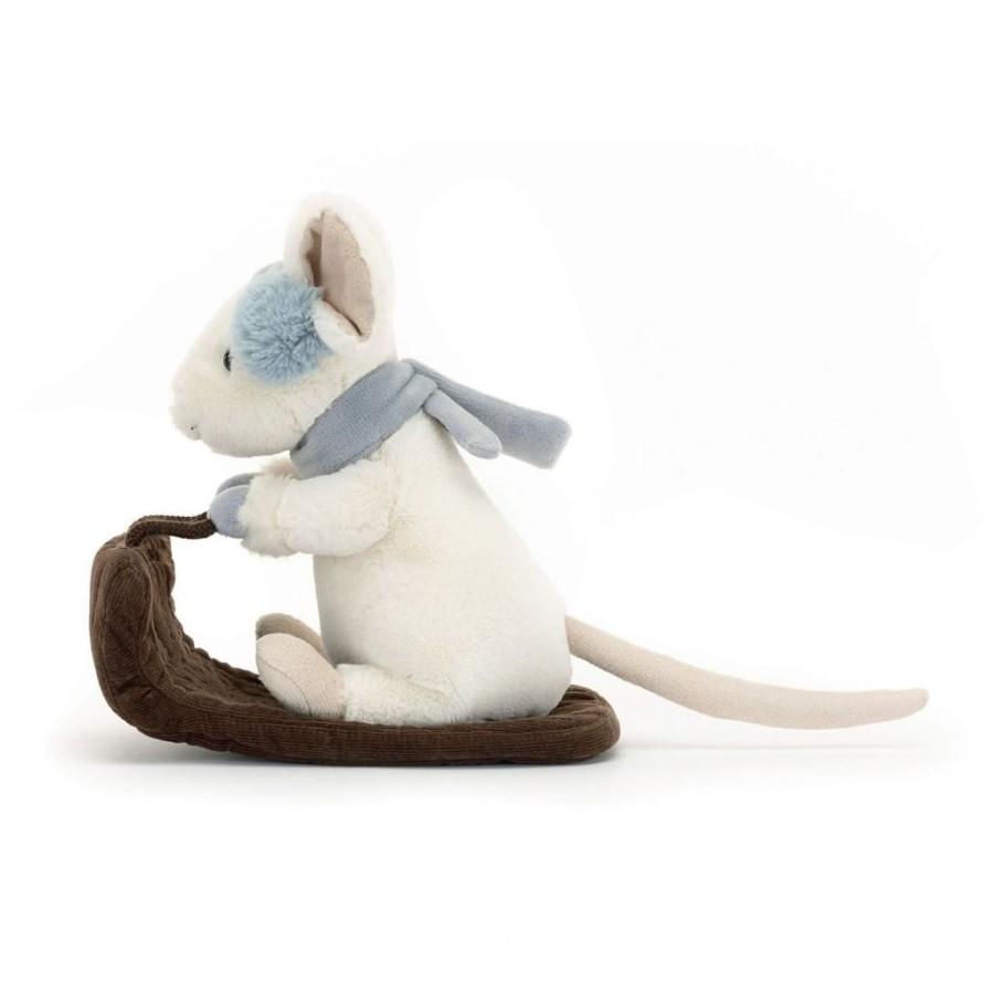 Children Jellycat | Jellycat Merry Mouse Sleighing