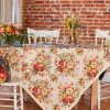 Tabletop April Cornell | Cassandra Antique Linen Tablecloth, 54" X 90"