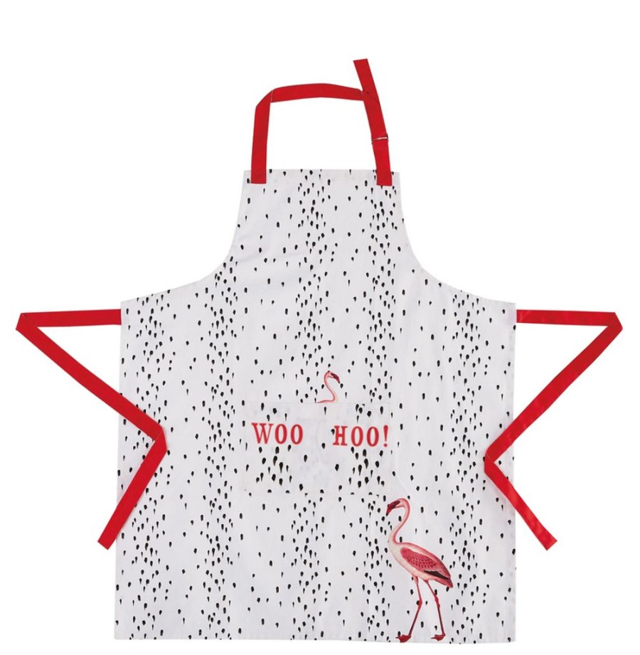 Wear British Isles | Peking Handicraft 'Woo Hoo!' Flamingo Apron