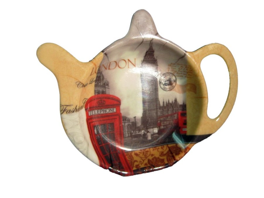 Tea Time British Isles Tea Bag Holders & Squeezers | Leonardo Collection New London Tea Tidy