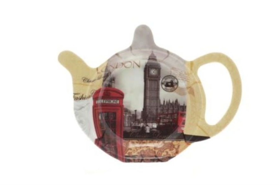 Tea Time British Isles Tea Bag Holders & Squeezers | Leonardo Collection New London Tea Tidy