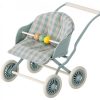 Children Maileg | Maileg Stroller, Baby Mice Mint