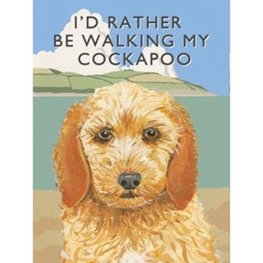 Decor British Isles Wall Decor | I'D Rather Be Walking My Cockapoo Metal Sign