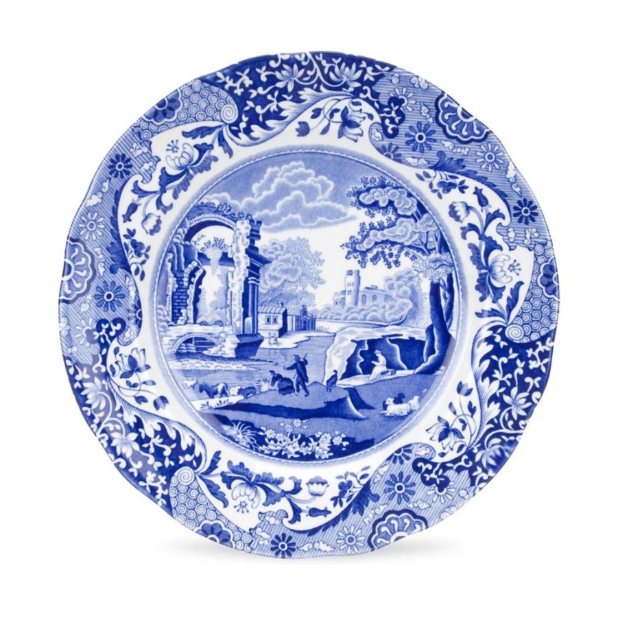 Tea Time Spode Tea Plates | Spode Blue Italian Luncheon Plate 23Cm