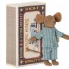 Children Maileg | Maileg Big Brother Mouse In Box With Blue Pajamas