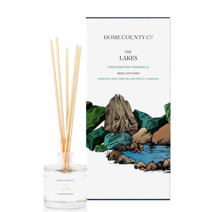 Decor Home County Candle Co. | Home Candle Co The Lakes Freshwater Minerals Reed Diffuser 100Ml