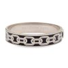 Wear Halcyon Days Bracelets & Bangles | Halcyon Days Black &Palladium Chain Hinged Bangle 13 Mm