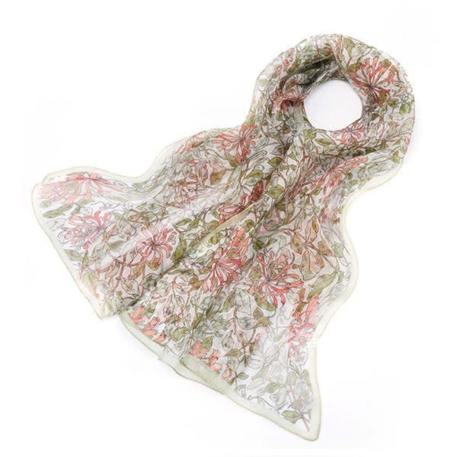 Wear British Isles | William Morris Honeysuckle Silk Scarf