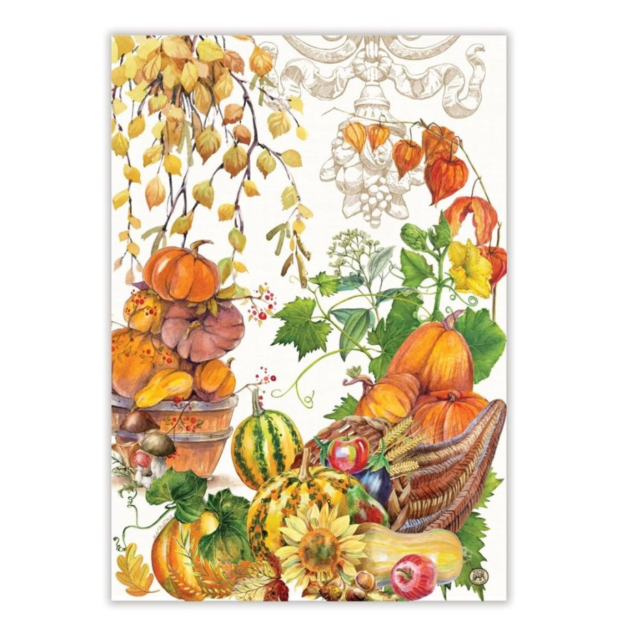 Tea Time Michel Design Works Holiday Tea Towels | Michel Design Works Pumpkin Prize Kitchen Towel