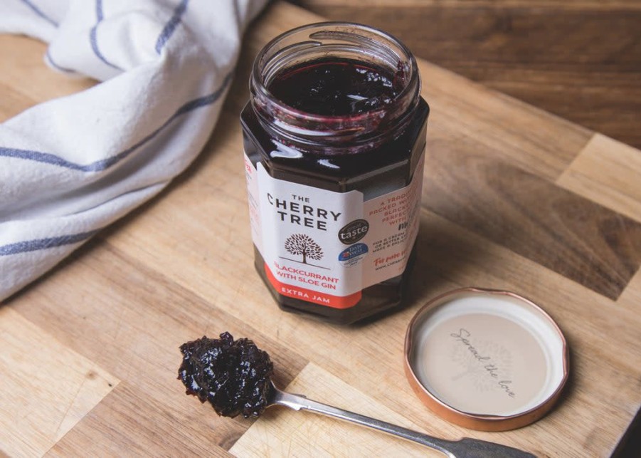 Food British Isles | Cherry Tree Blackcurrant Jam With Sloe Gin Extra Jam