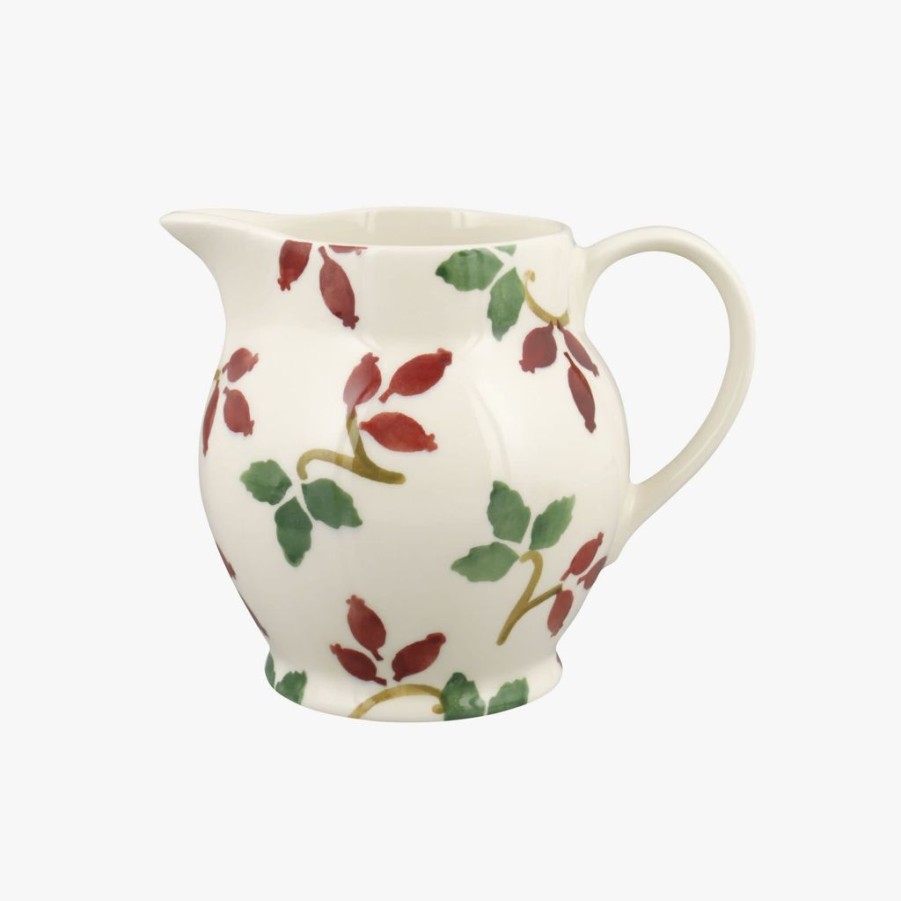 Tabletop Emma Bridgewater Emma Bridgewater | Emma Bridgewater Folk Rosehip 1/2 Pint Jug