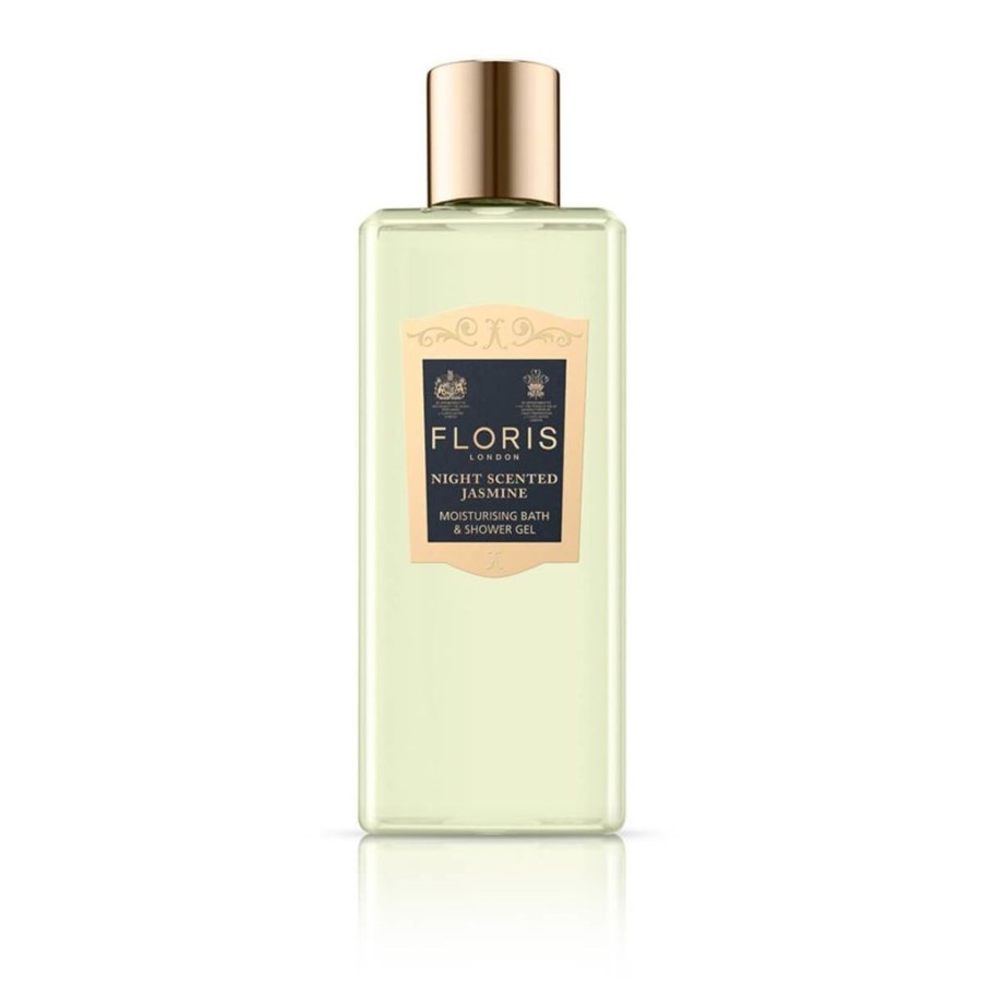 Bath & Body Floris of London Bath & Shower | Floris Night Scented Jasmine Moisturizing Bath And Shower Gel 250 Ml