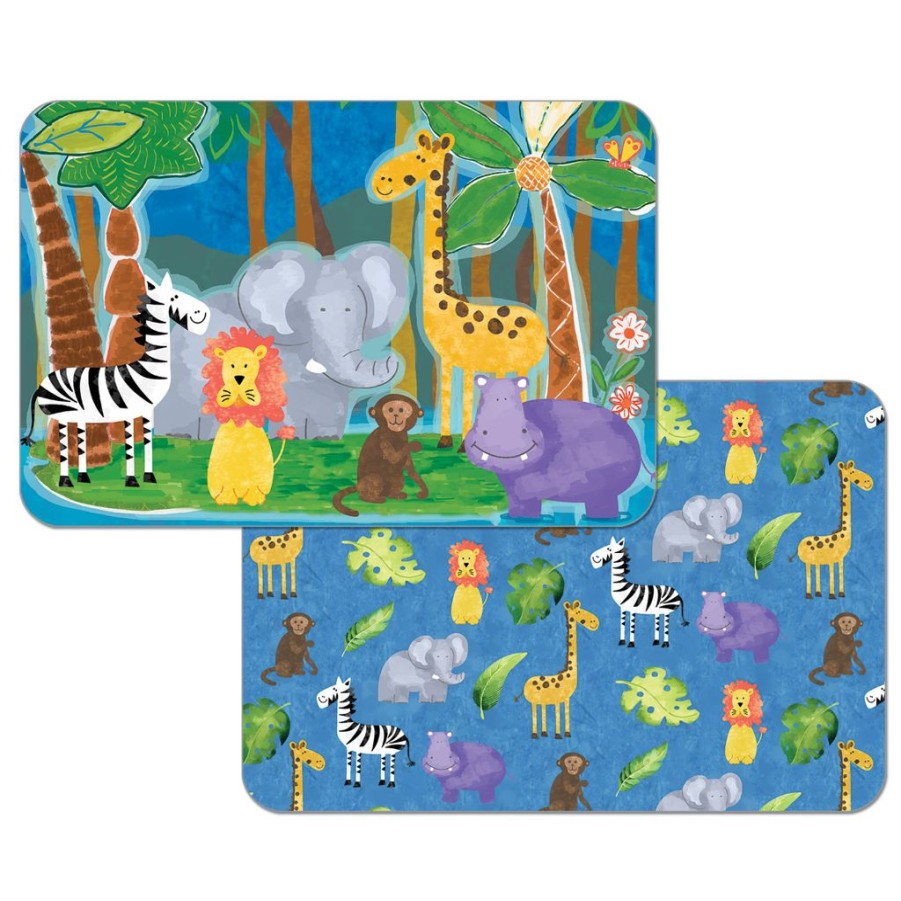 Tabletop British Isles | Counterart Kids Jungle Friends Soft Reversible Placemat