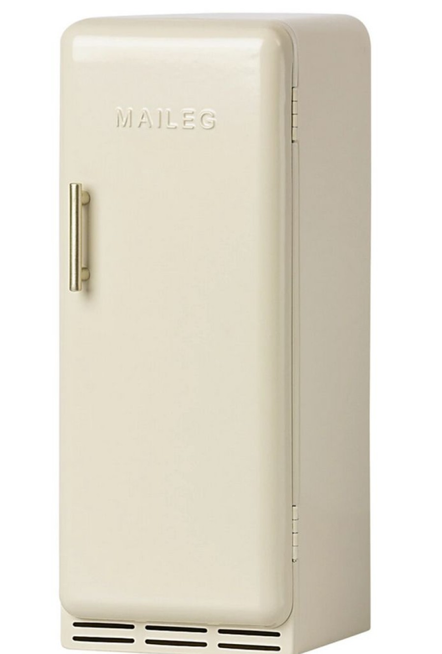 Children Maileg | Maileg Miniature Off-White Fridge