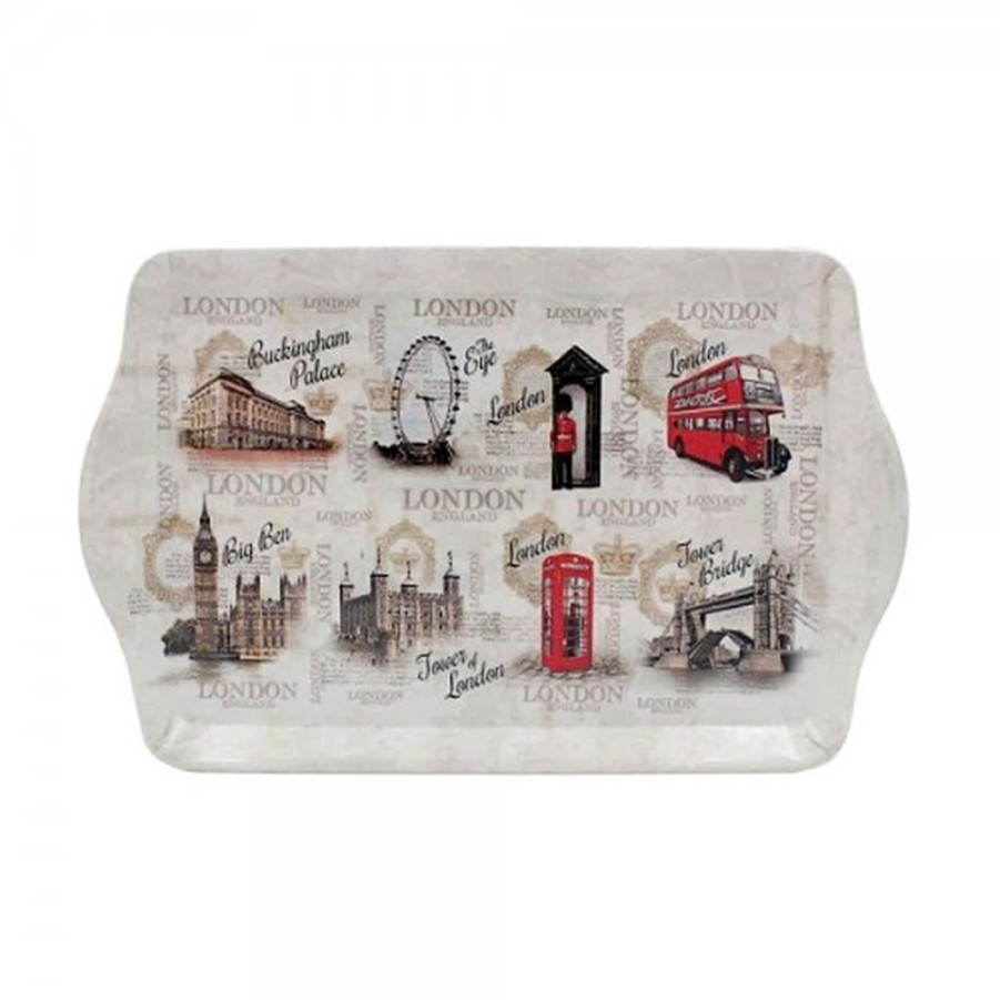 Tea Time British Isles | Vintage London Snack Tray