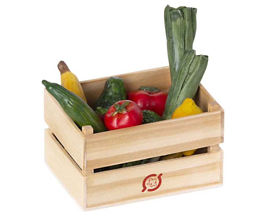 Children Maileg | Maileg Crate Of Veggies & Fruit