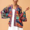 Wear Powder UK | Powder Uk Vintage Floral Kimono Jacket (Ink)