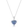 Wear Shrieking Violet Necklaces & Pendants | Shrieking Violet Forget-Me-Not Heart Silver Pendantnecklace Fp03