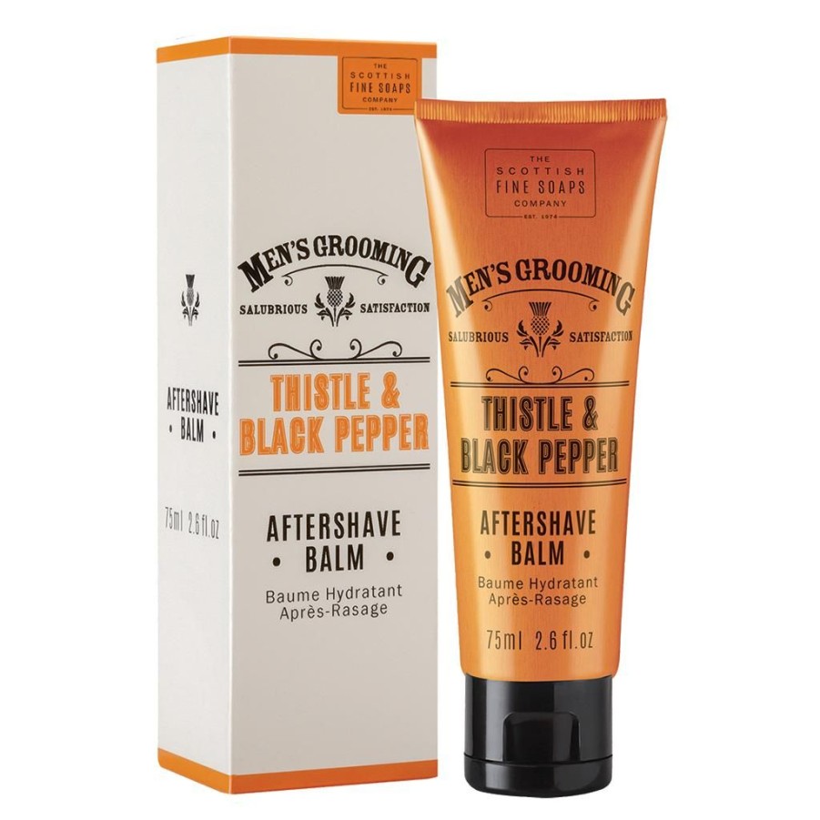 Bath & Body British Isles Pre-Shave & Post-Shave | Scottish Fine Soaps Co. Thistle & Black Pepper Aftershave Balm